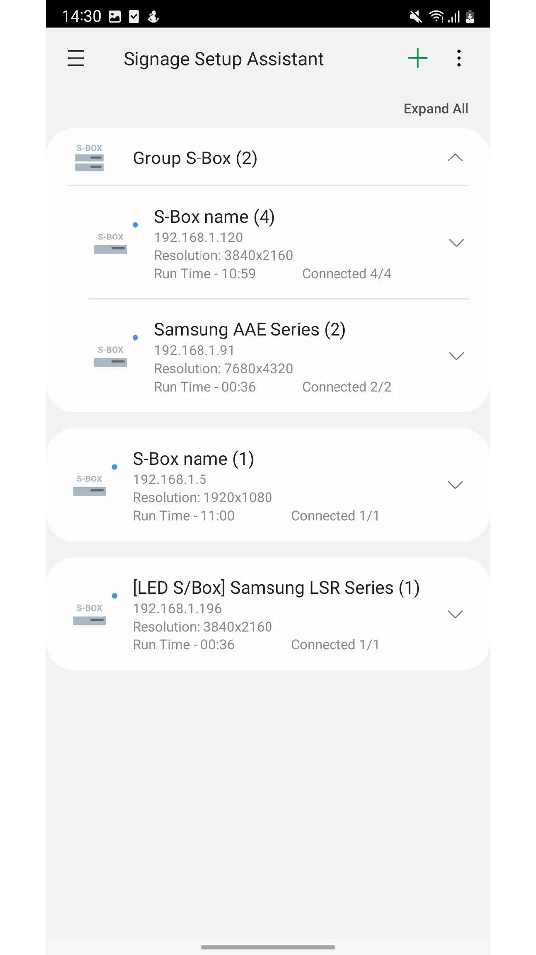 Signage Setup Assistant screenshot