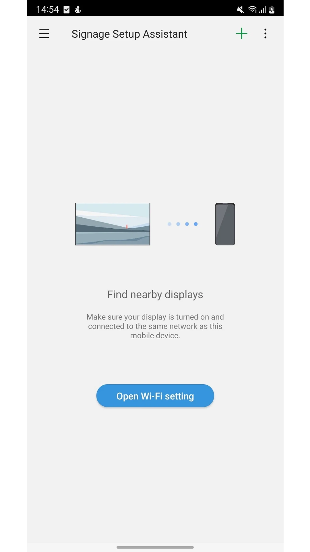 Signage Setup Assistant screenshot